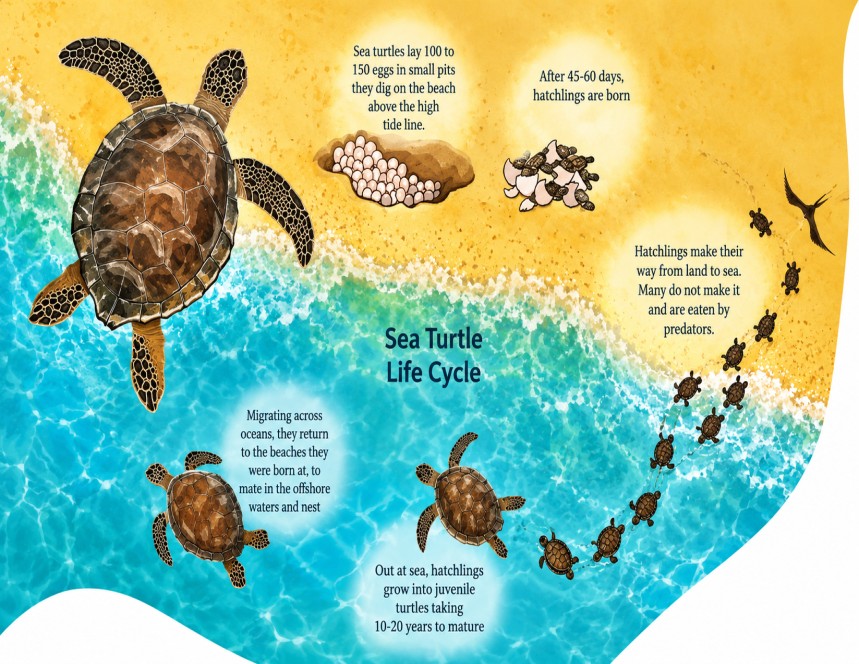 Sea Turtle Life Cycle: From Egg to Adult