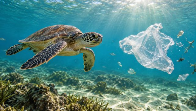Plastic pollution and sea turtles